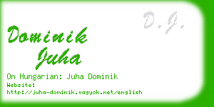 dominik juha business card